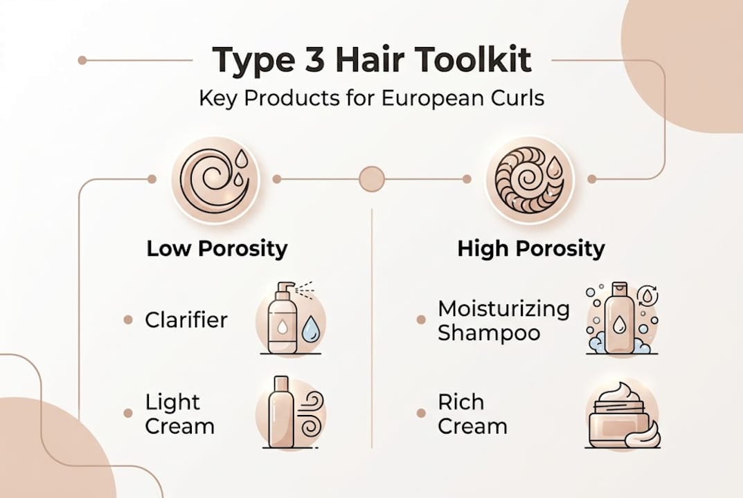 Master your type 3 hair care workflow for European curls
