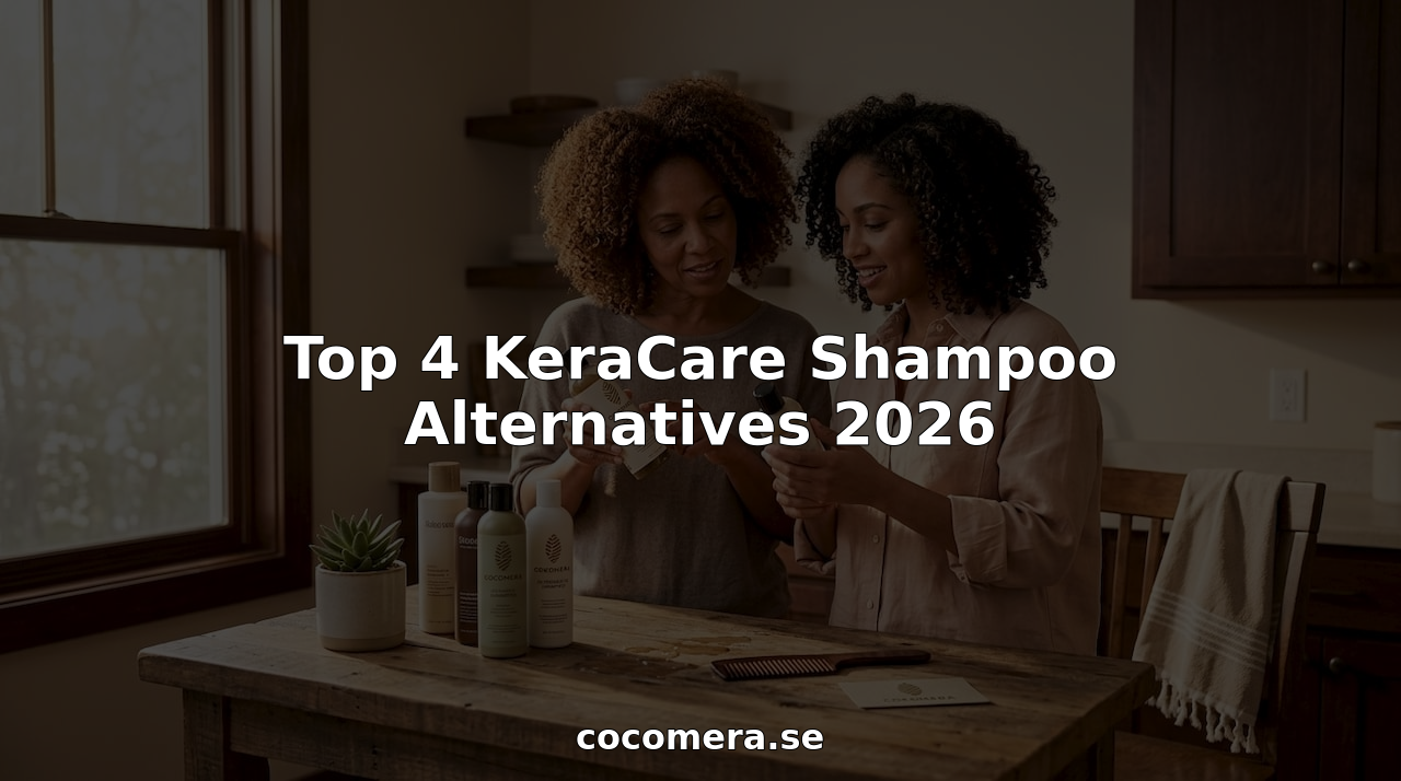 Women comparing shampoo alternatives in home bathroom