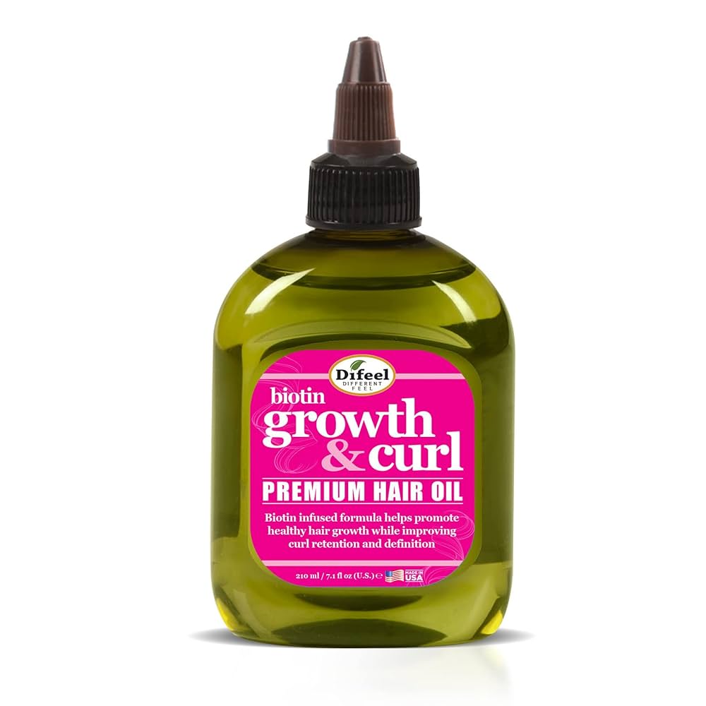 Difeel Growth and Curl Biotin Premium Hair Oil 210ml