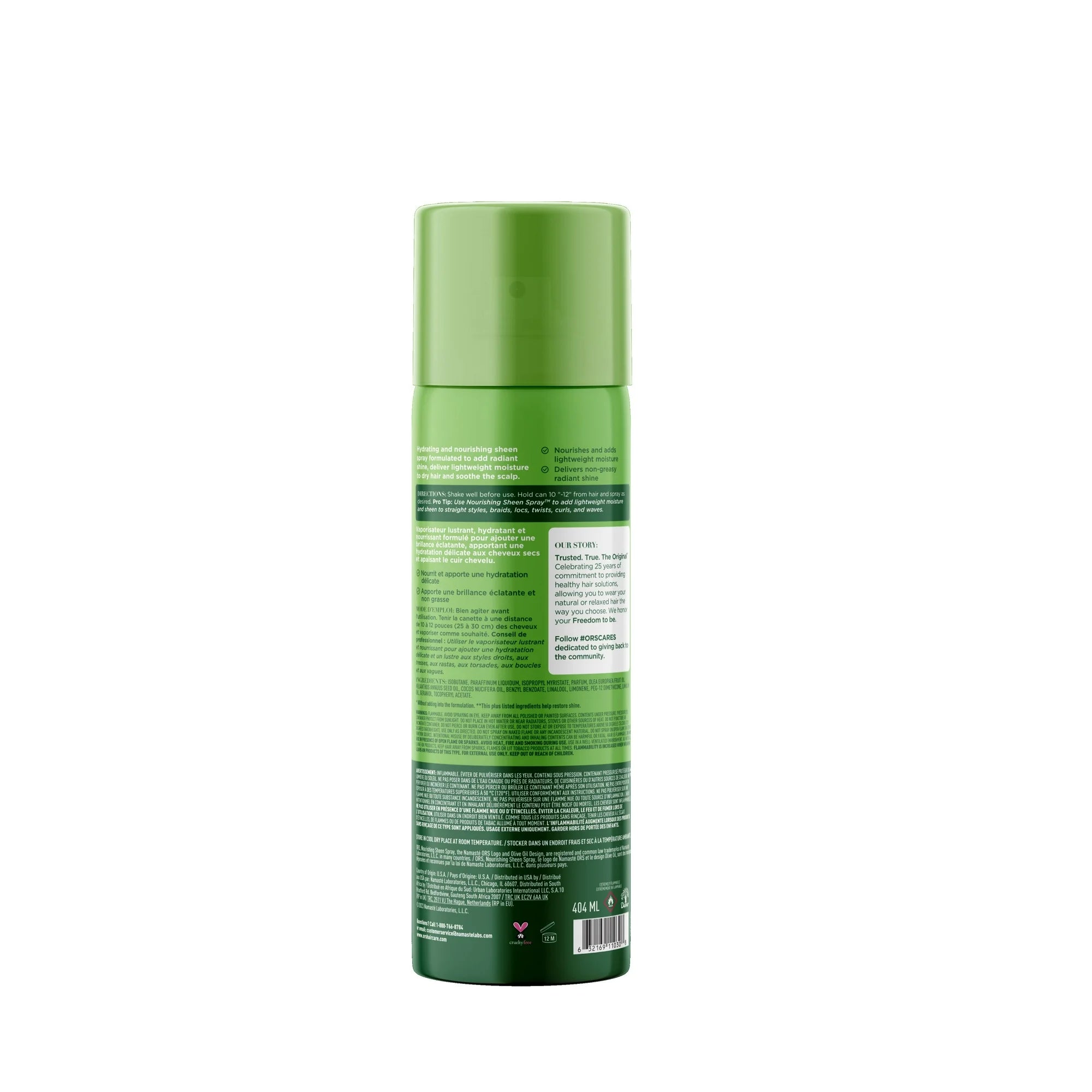 ORS Olive Oil Nourishing Sheen Spray infused with Coconut Oil 404ml