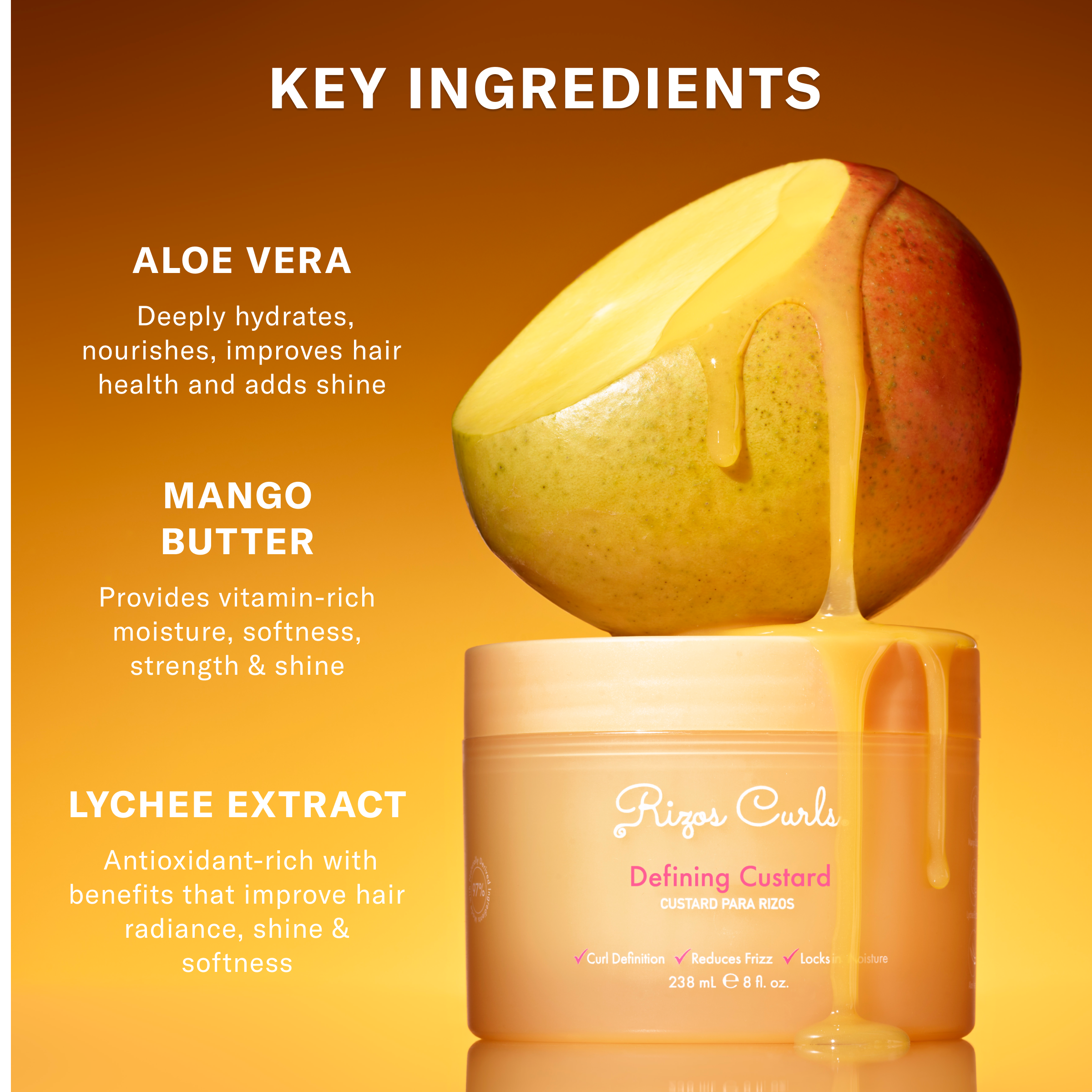 Rizos Curls Defining Custard 238ml