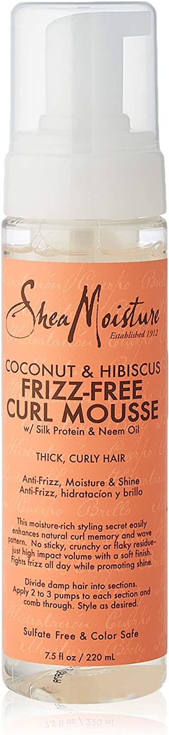Shea Moisture Coconut och Hibiscus Frizz-Free Curl Mousse 222ml