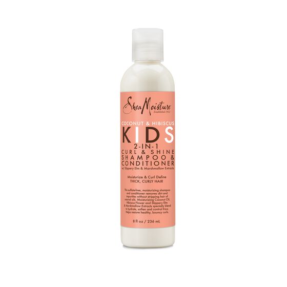 SheaMoisture Shampoo Kids - Coconut & Hibiscus Kids 2-In-1 Curl & Shine Shampoo & Conditioner 236ml